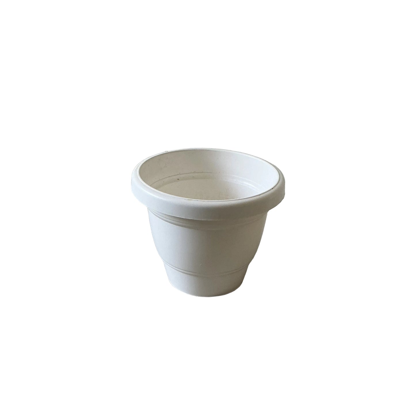 8 Inch White Classic Pot