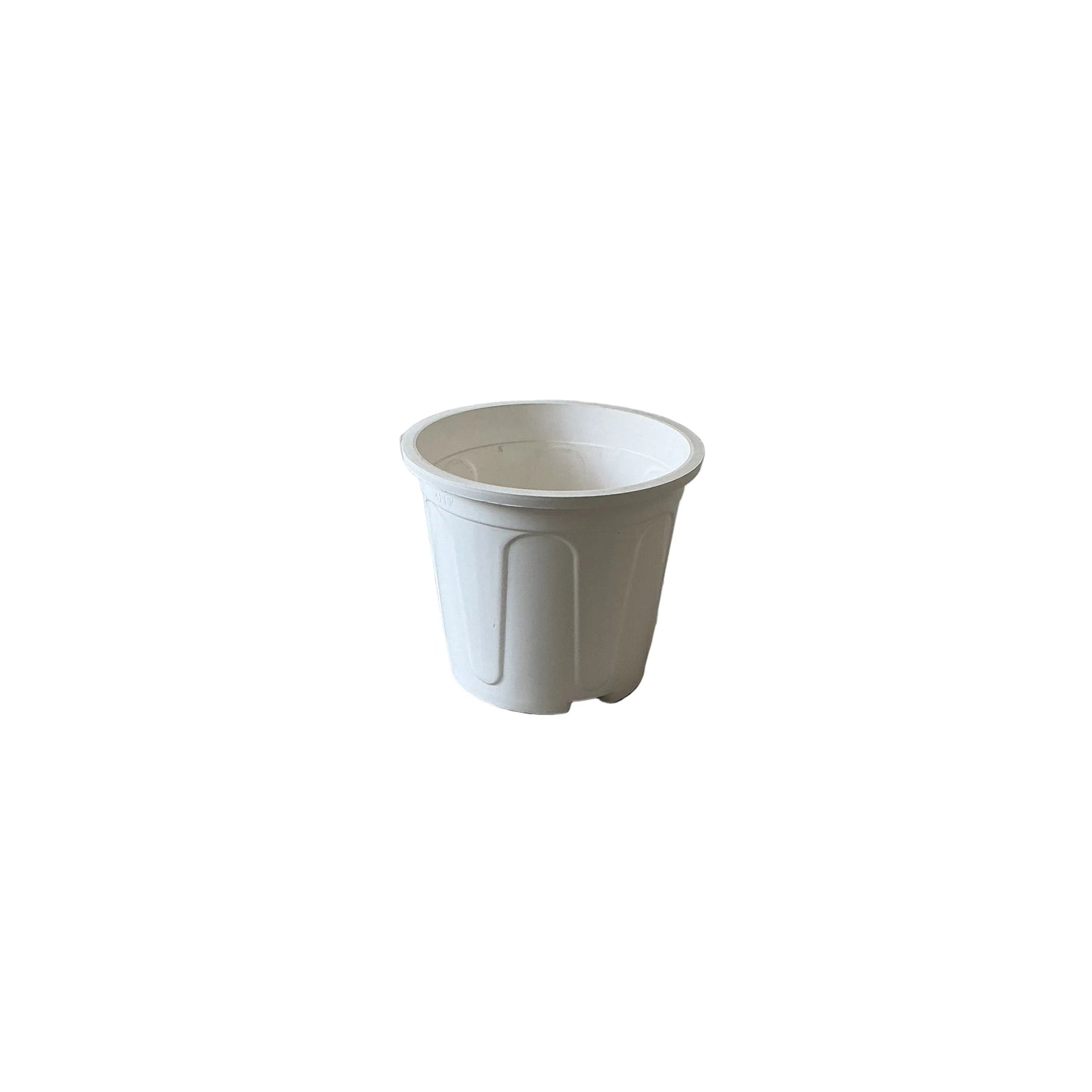 6 Inch White Nursery Pot