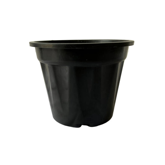 Set Of-5, 8 Inch Black Nursery Pot