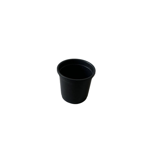 Set Of-6 6 Inch Black Nursery Pot