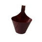 Set Of-4 Single Hook Hanging Pot In 8 Inch Any Colour.