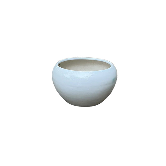 8 Inch Apple Leaf Ceramic Pot