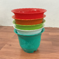 Set Of-5, Flower Design Plastic Planter
